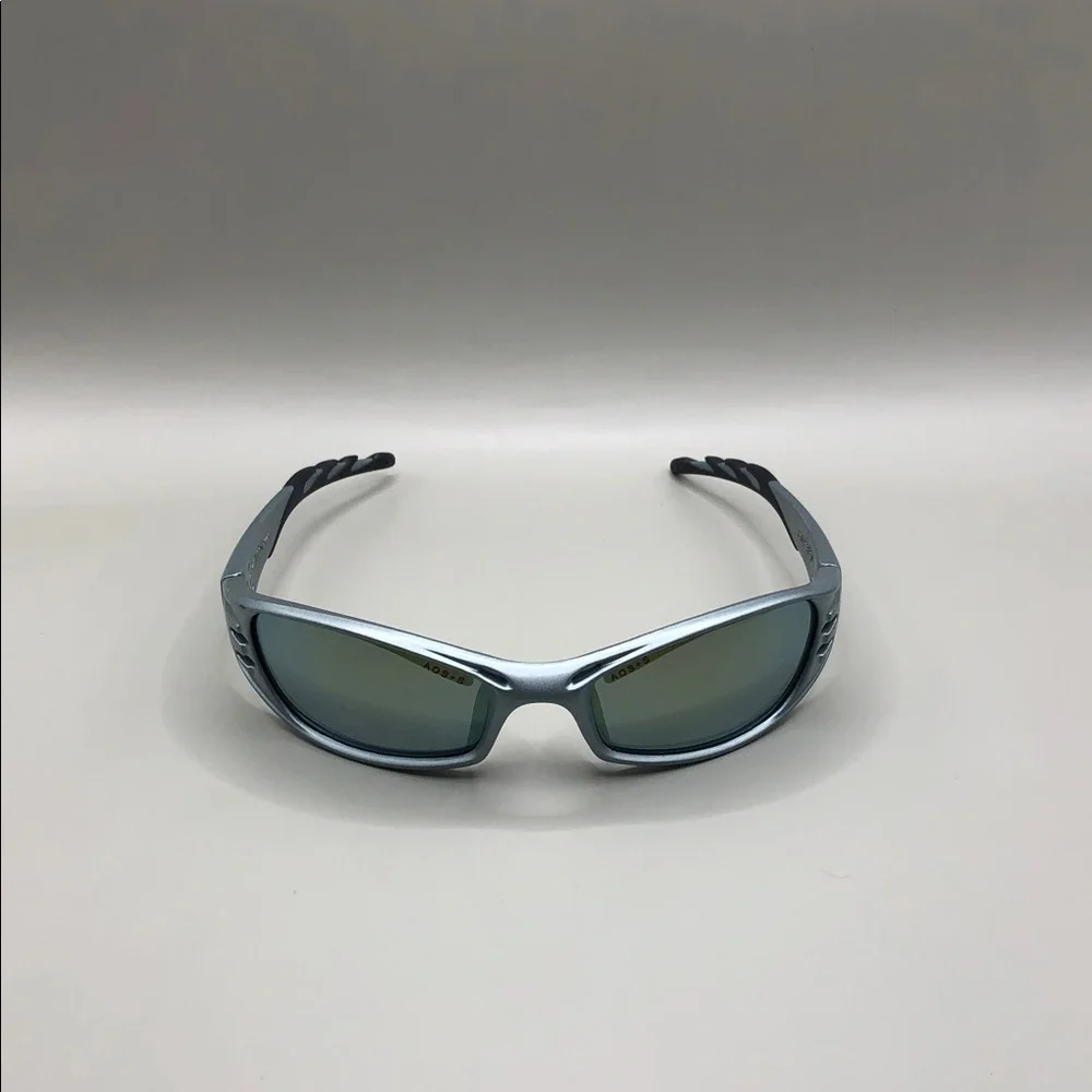 AOS + S Safety Fuel Wrap Vented Mirror Safety Z87 Sunglasses Frost Blue